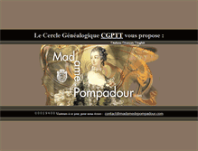 Tablet Screenshot of madamedepompadour.com